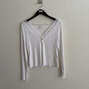 For Love And Lemons White PJ Set